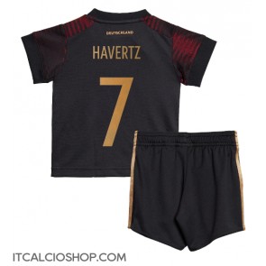 Germania Kai Havertz #7 Seconda Maglia Bambino Mondiali 2022 Manica Corta (+ Pantaloni corti)